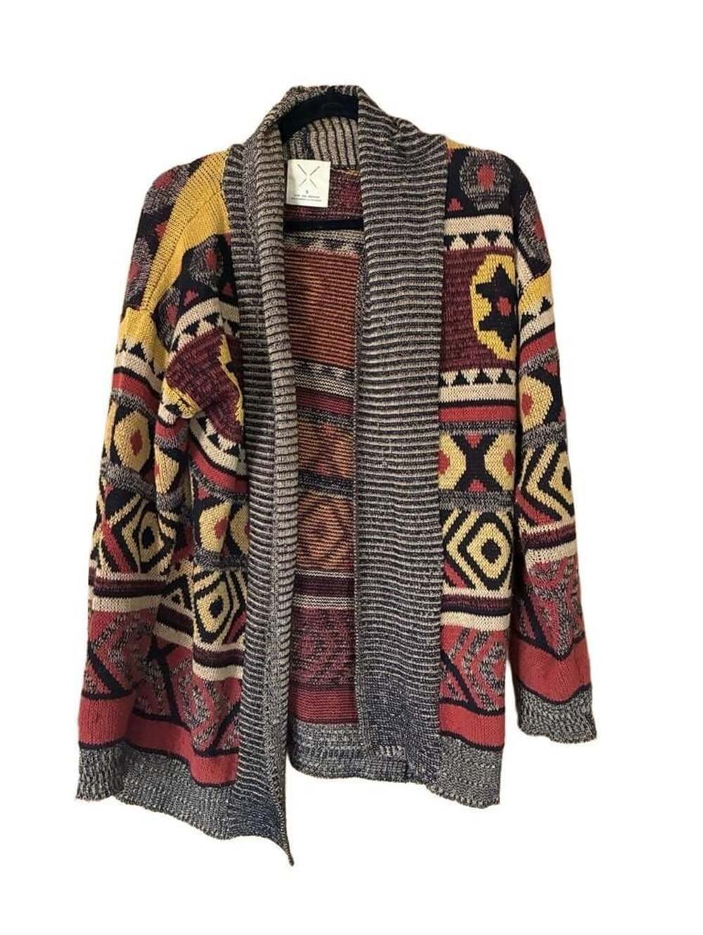 Urban outfitters Pins and Needles Aztec Geometric Print Cardigan Sweater